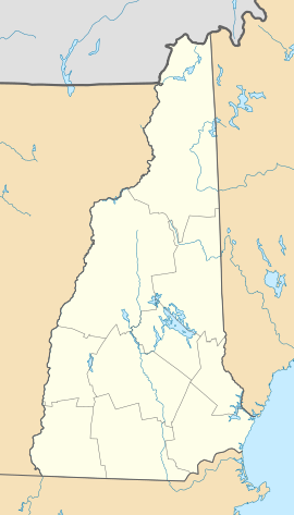 Poloha mesta Concord v rámci federálneho štátu New Hampshire