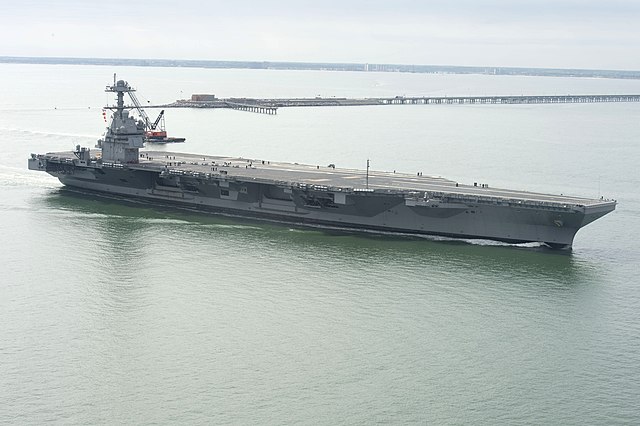 Image: USS Gerald R. Ford (CVN 78) arrives at Naval Station Norfolk on 14 April 2017