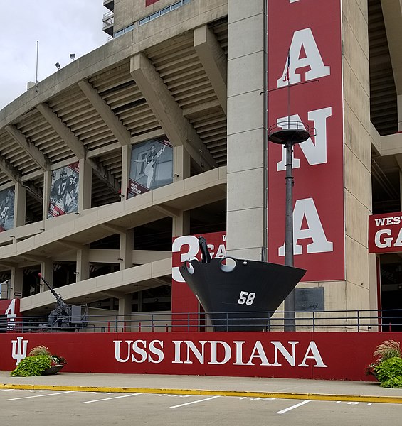 USS Indiana - Memorial Stadium