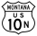 U.S. Highway 10N marker