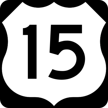 Special routes of U.S. Route 15