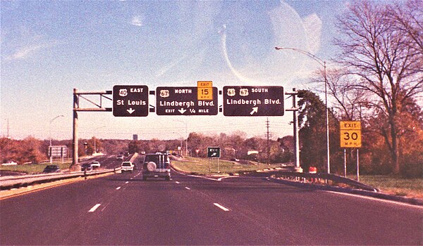 The expressway was originally not signed as an Interstate.