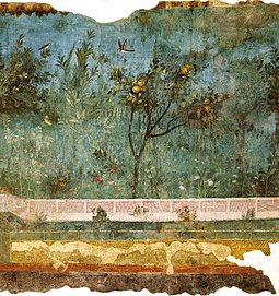 Villa of Livia Villa di livia, affreschi di giardino, parete corta meridionale 02.jpg