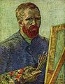 Vincent van Gogh: Autorretrato fronte ao bastidor.