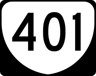 <span class="mw-page-title-main">Virginia State Route 401</span> State highway in Virginia, United States