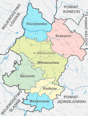 Plan powiatu włoszczowskiego