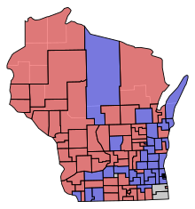 Assembly partisan representation
Democratic: 40 seats
Independent: 3 seats
Republican: 57 seats WI Assembly Partisan Map 1871.svg