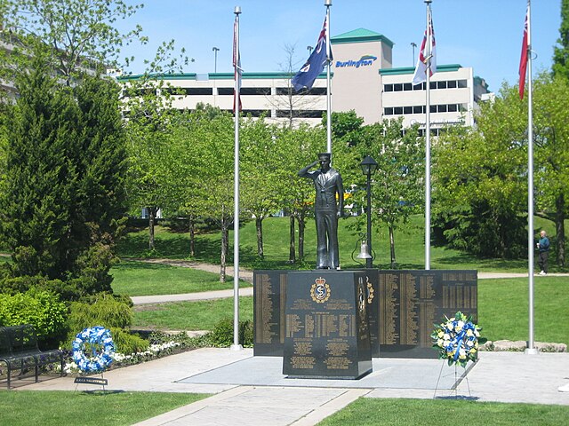 "Royal Canadian Naval Association Naval Memorial"(1995) by André Gauthier in Spencer Smith Park