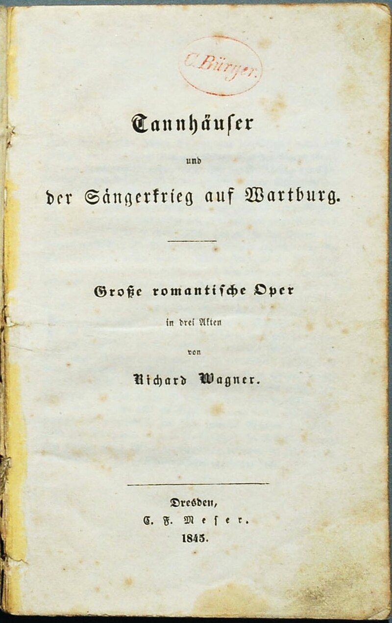 Tannhäuser und der Sängerkrieg auf Wartburg 800px-Wagner_Tannh%C3%A4user_1845