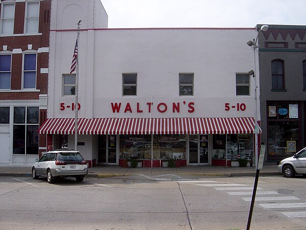 Walton's Five and Dime, now the Walmart Historical Museum, Bentonville