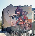 Mural von Telmo Miel und James Bullogh, 2018, Bernburger Straße 35, Berlin-Kreuzberg, Deutschland