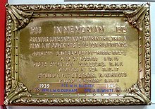 Memorial plaque in Enfield Post Office. War memorial plaque, Enfield Post Office 01.JPG