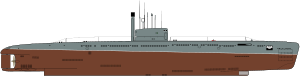 Scheme of Whale class submarine