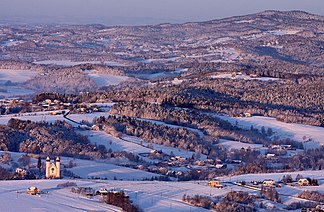 Crête de Brzanka en hiver