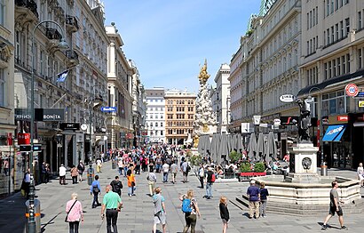 So kommt man zu Graben W mit den Öffentlichen - Mehr zum Ort Hier