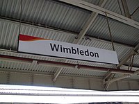 Wimbledon station signage.JPG