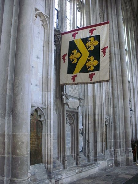 File:WinchesterCathedral Field Marshal Lord Wavell GCB banner looking east.JPG