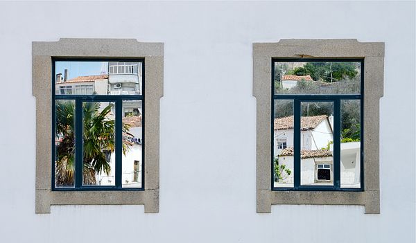 Windows in Castelo Branco, Portugal