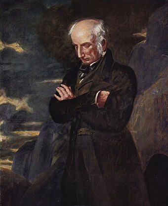 Benjamin Haydon's 1842 portrait of William Wordsworth.