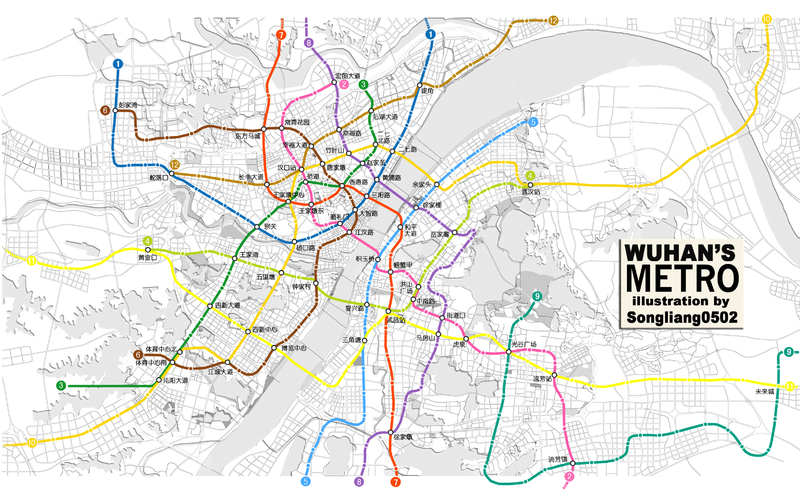 File:Wuhan Metro 12 lines map.png