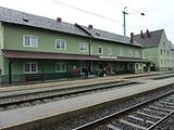 Estació de tren de Wulkaprodersdorf a Burgenland.