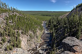 Gibbon River im Gibbon Canyon