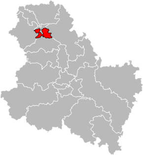 Kanton na mapě departementu Yonne