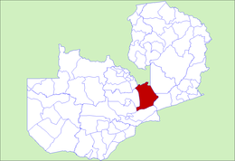 District de Mkushi - Carte