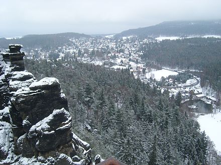 The Zittau Mountains are a popular hiking and winter sports destination