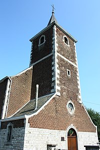 Français : L'Église Saint-Firmin située à Richelle, dans la province de Liège, en Belgique. L'orgue de l'église est classée au n°62108-CLT-0011-01.