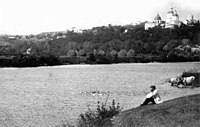 Путивль на початку XX століття. Вид зі сторони річки Сейм