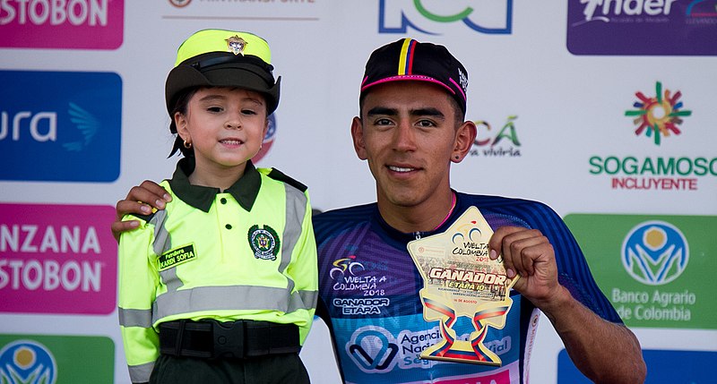 File:10 Etapa-Vuelta a Colombia 2018-Ciclista Sebastian Molano-Ganador Etapa 2.jpg