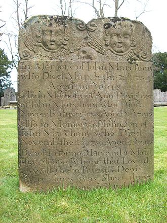 18th century gravestone 18th century gravestone, Penshurst.JPG