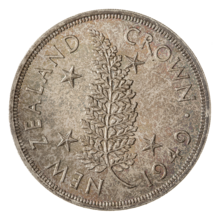 1949 New Zealand Crown, Reverse.png