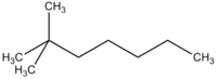 A 2,2-dimetil-heptán termék szemléltető képe