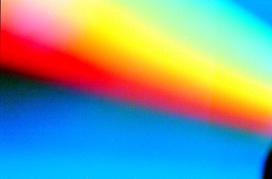 Spektralfarbeneffekt auf einer CD