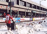 2003 Iditarod start in Anchorage - Aliy Zirkle.jpg