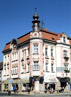 Art nouveau in Duchcov in 2005.