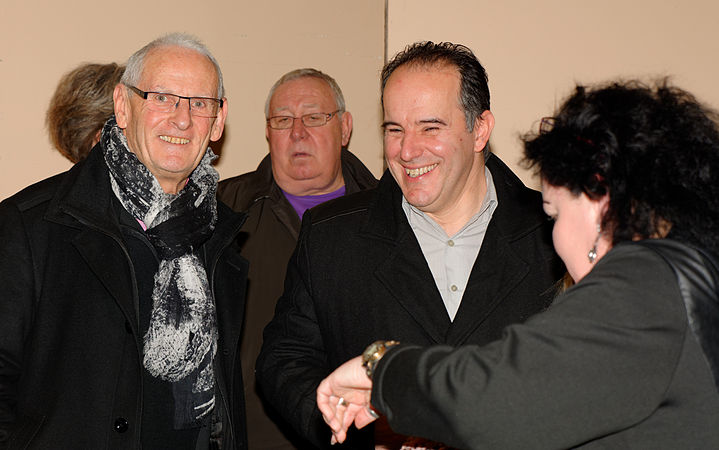 Yves Gaume, maire d'Essert et Michel Zumkeller, député-maire de Valdoie.