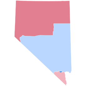 2016 United States presidential election in Nevada results by congressional district.svg