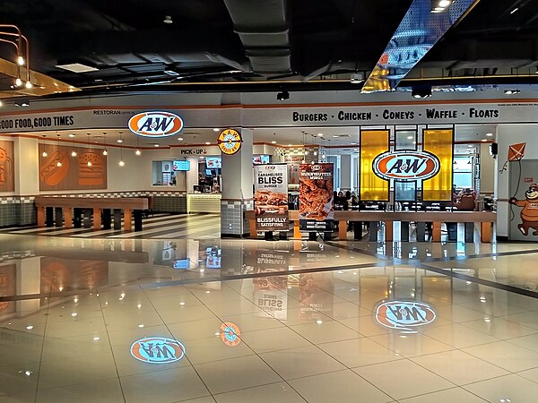 A&W Restaurant at the EkoCheras Mall, Kuala Lumpur, Malaysia