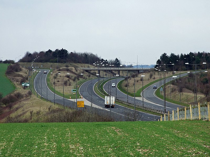 File:A15-A1077 Junction near Barton Upon Humber - geograph.org.uk - 1779711.jpg