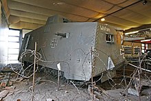 Nachbau des A7V „Wotan“ im Panzermuseum Munster