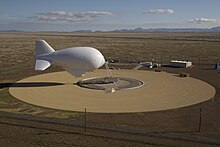 Tethered Aerostat Radar System American (TARS) aerostat AMO Tethered Aerostat Radar System (TARS) Marfa (22978589384).jpg