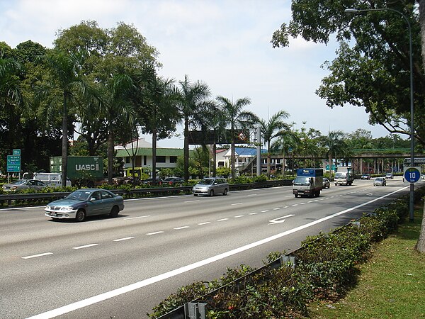 Clementi section of the Ayer Rajah Expressway.