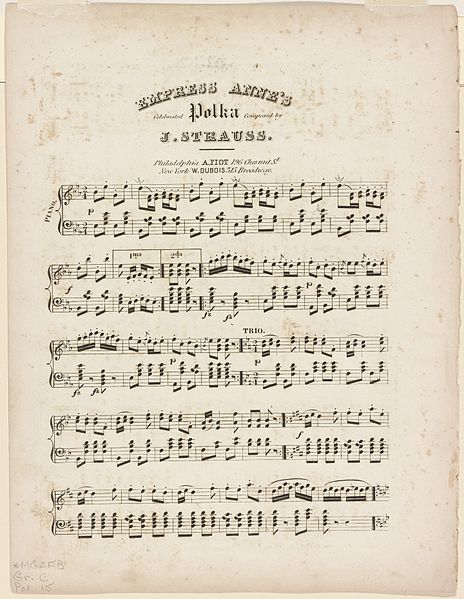 File:A collection of the most admired polkas by the most eminent European composers in six Numbers. No. 2. Empress Anne, polka by J. Strauss. - La Carlotta Grisi's, by Julien (NYPL b12149197-5241058).jpg