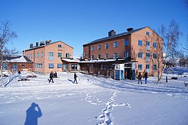 Ośrodek turystyczny zimą
