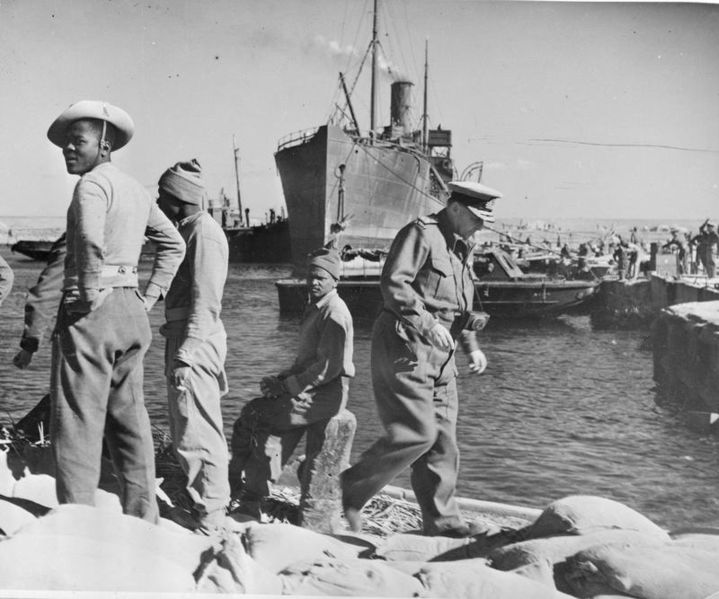 File:Admiral Sir Henry Harwood Visits Benghazi. Wearing Battle Dress Admiral Sir Henry Harwood, Commander-in-chief, Mediterranean Fleet, Visited Benghazi Where He Made a Tour of Inspection. A14236.jpg