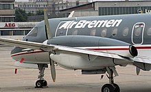 Saab 340 der Air Bremen auf dem Bremer Flughafen