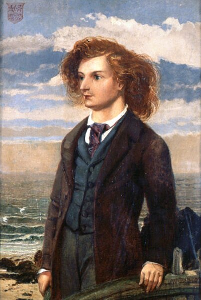 Algernon Charles Swinburne painted by William Bell Scott